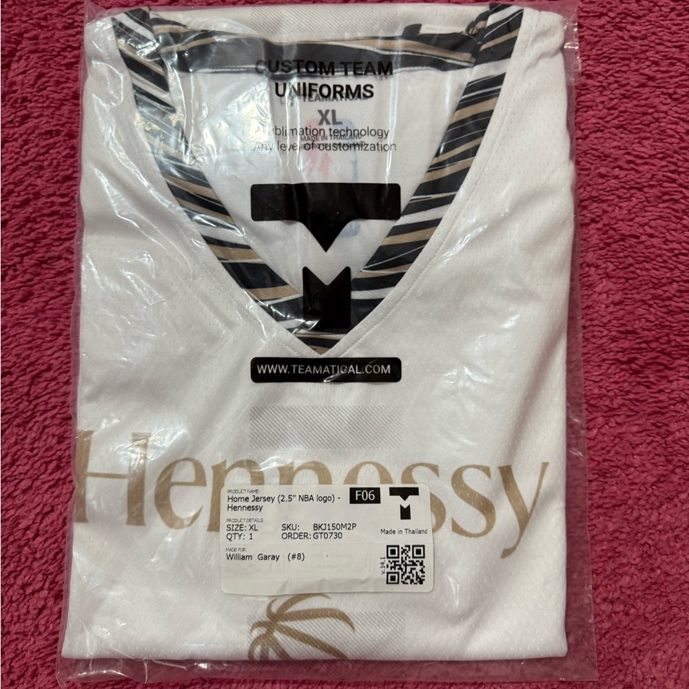 Hennessy basketball jersey